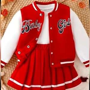 Cheerleading Jacket and Skirt NWT  (1-2 Y)